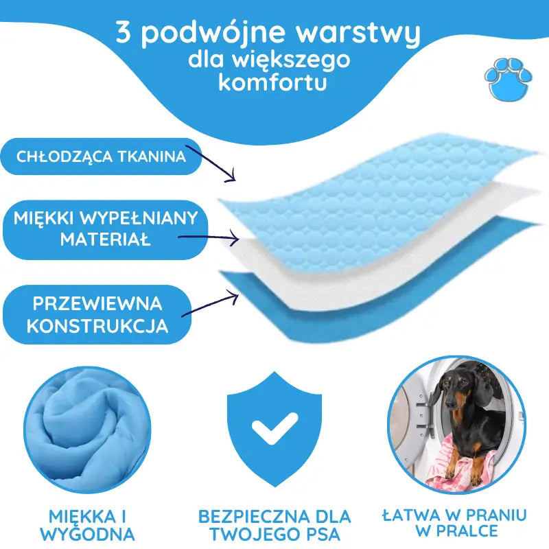 MrFluffyFriend® - Mata Chłodząca dla Psa i Kota