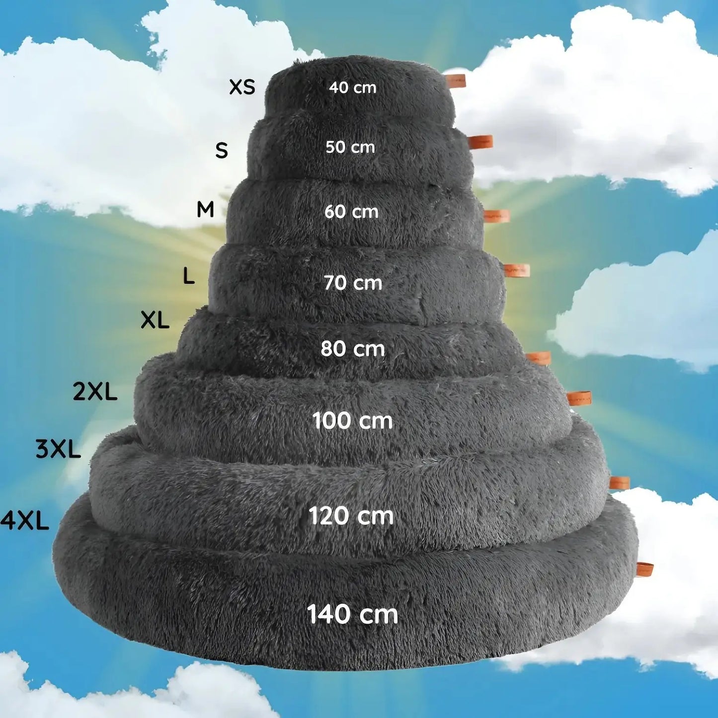 MrFluffyFriend® - Ortopedyczne uspokajające Prane legowisko dla psa